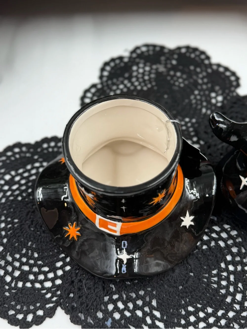 10 strawberry street witch hat ceramic candy dish halloween decor